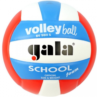 Волейбольный мяч GALA School Foam Colour BV5511S р. 5 белый-голубой-красный