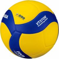 Волейбольный мяч утяжеленный MIKASA VT370W р 5 желтый-синий