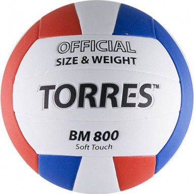 Мяч для волейбола Torres BM800 р.5 белый-синий-красный