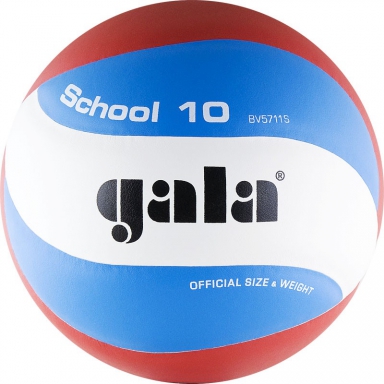 Волейбольный мяч GALA School 10 BV5711S р. 5 белый-голубой-красный