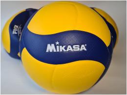 Волейбольный мяч Mikasa V300W р.5  желтый-синий